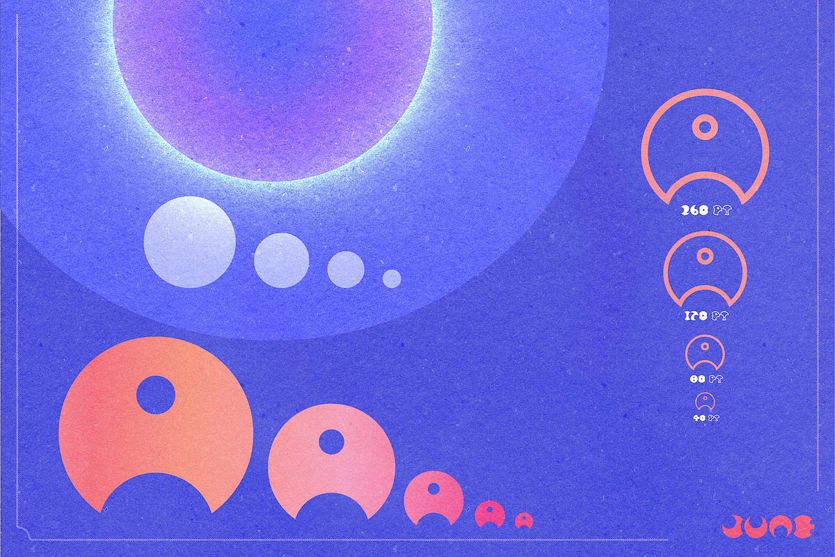 Retro Cyber Lunar Font Moon Typeface, a Symbol Font by InkCloudDesign (Photo 7 of 11)