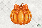 Halloween Disco Glitter Pumpkin PNG, an Illustration by Craft Nest (Thumbnail 1 of 6)