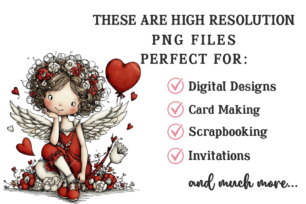 Whimsical Valentine's Day Clipart, an Illustration by OK Design (Photo 4 of 6)