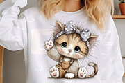 Whimsical Baby Kitten Clipart Bundle, a Transportation Illustration by Digital Artistic99 (Thumbnail 6 of 7)