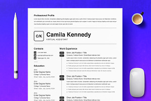 Simple-Clean Word & Pages Resume