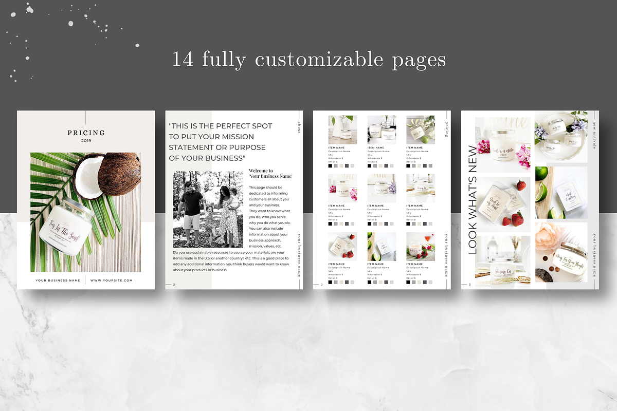 Line Sheet Template - CANVA/InDesign, a Presentation Template by Just ...
