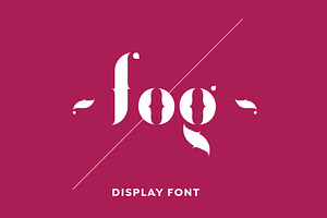 Fogtype display font