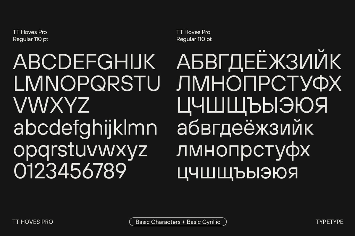 TT Hoves Pro Basic, a Font by TypeType (Photo 7 of 9)