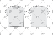 Oversized Short Sleeve Tee Flat, a Shirt Mockup by haydenwentworth (Thumbnail 1 of 3)