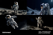 Astronaut in space. 25 images, a Technology Illustration by Handmadefont (Thumbnail 4 of 8)