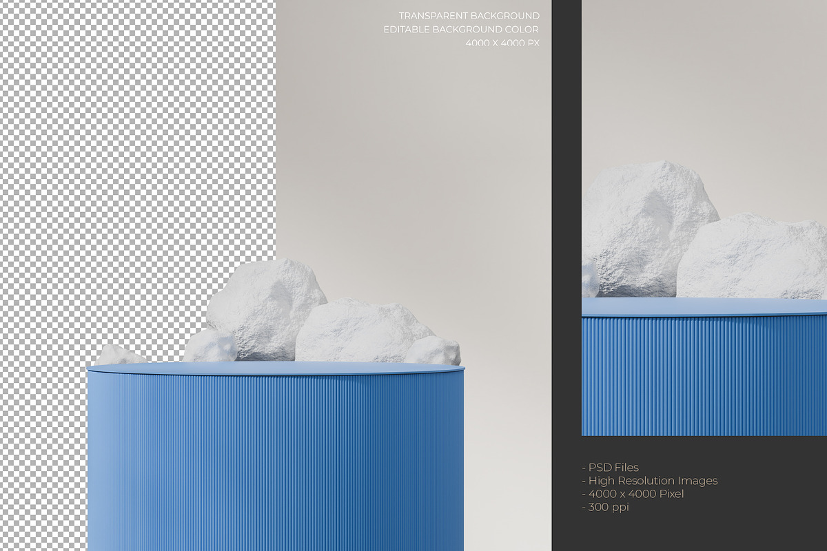 5 Podium with Transparent Background, a Background Graphic by faustudio (Photo 4 of 7)
