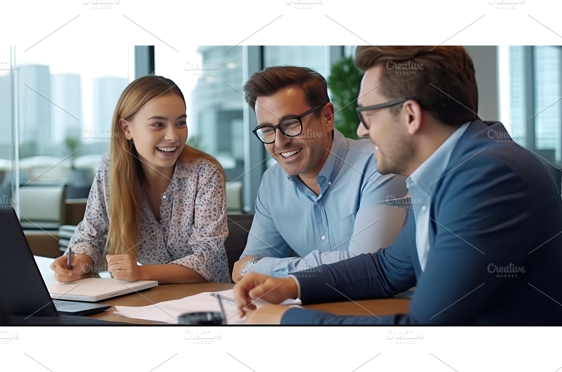 financial advisor meeting with, a Business Photo by Neirfy