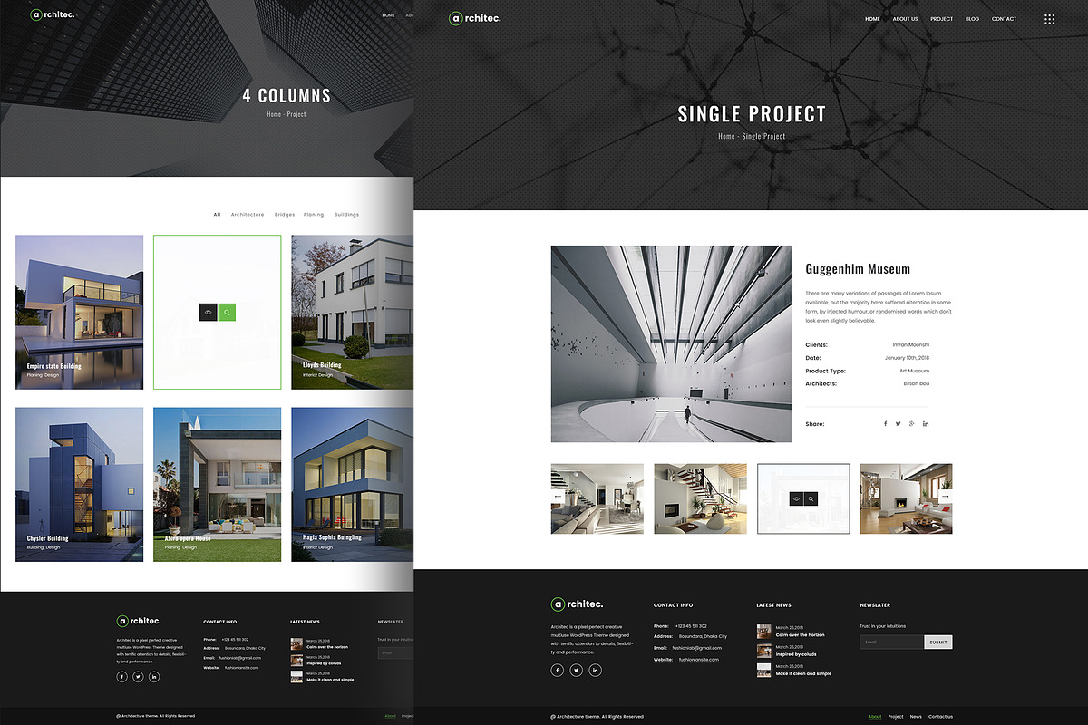 Architecture PSD Template, a Templates & Theme by fusionlab (Photo 4 of 7)