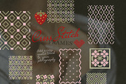 Cross Stitch 80+ Scrapbook frames, an Object Graphic by 60secondsArt (Thumbnail 9 of 10)