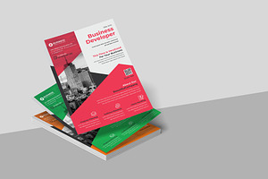 Business Flyer With 4 Color, a Flyer Template by creative-som