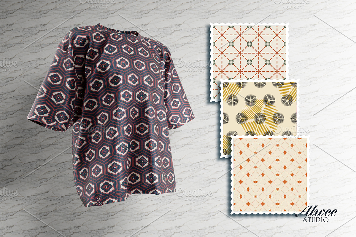 Japanese Seamless Pattern Set, a Pattern Graphic by Alwee Studio (Photo 9 of 10)