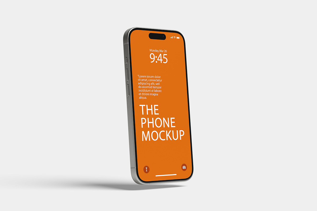 iPhone 15 Pro Mockup, an iPhone Mockup by Pexelcorner (Photo 3 of 5)