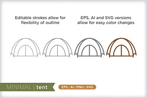 Minimal Tent Icons