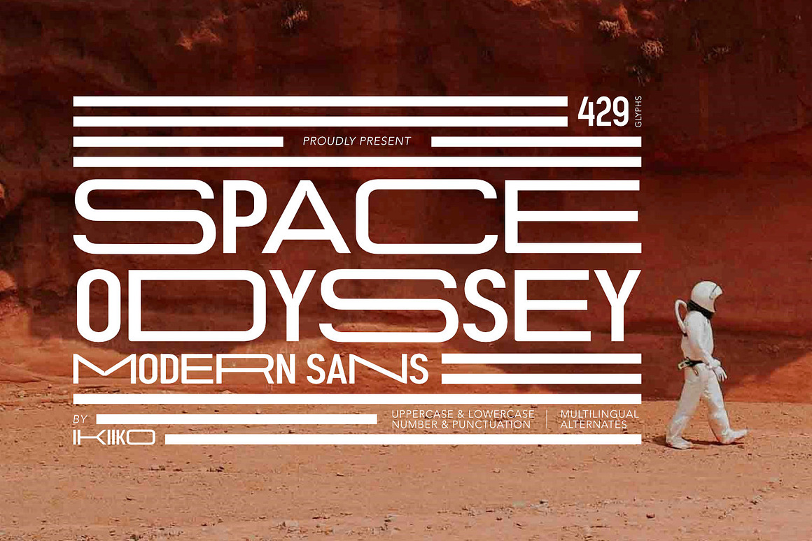 spacek odyssey modern cyberpunk font