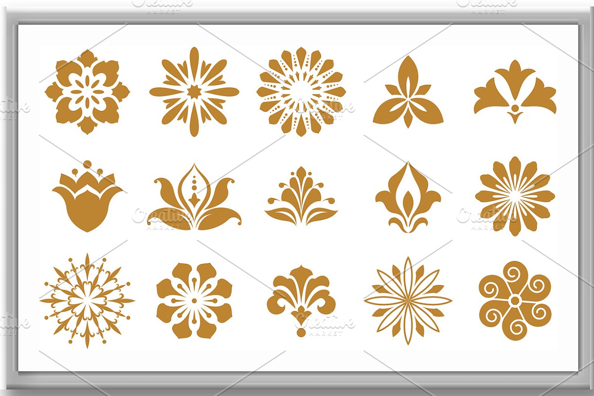 Vector floral set. Spring or summer, an Object Graphic by RODINA (Photo 3 of 3)
