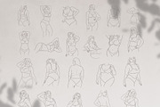 Body Positive Line Art Collection, a Healthcare Illustration by mejorana (Thumbnail 10 of 10)