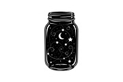 Cosmic Galaxy Jar Design Bundle, an Illustration by Creativeshirt (Thumbnail 17 of 31)