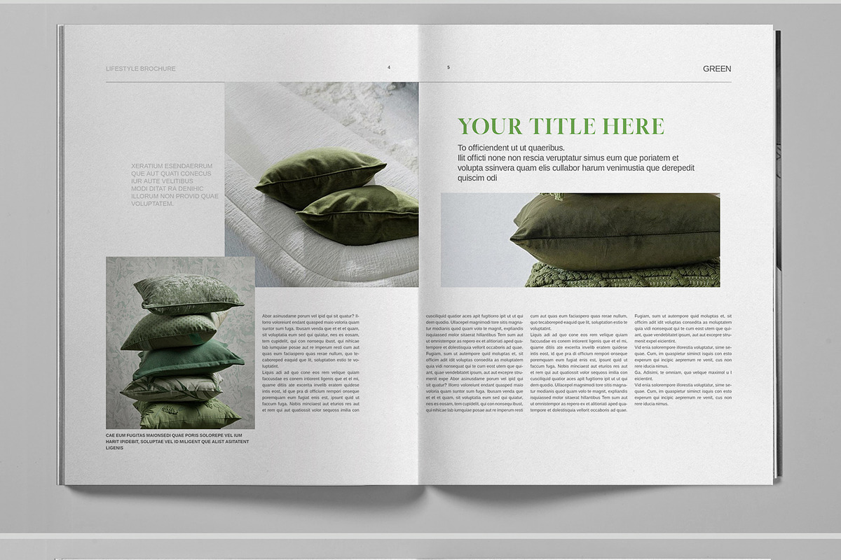 Green Studio Brochure Template, a Brochure Template by Boris Cupac (Photo 4 of 7)