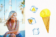 Citrus. Watercolor collection, an Illustration by Kuzya's shop (Thumbnail 6 of 9)