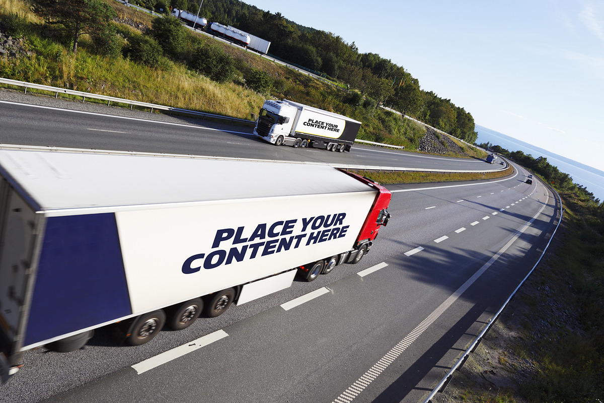 Truck Trailer Mockup Bundle #1, a Mockup by vraiana (Photo 19 of 26)