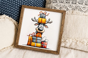 Quirky Reindeer Clipart, an Illustration by Libby Wishes (Thumbnail 3 of 7)
