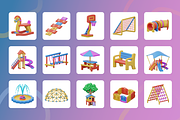 3D Play Area Icon Set, an Object 3D Model by Flat Icons (Thumbnail 6 of 8)