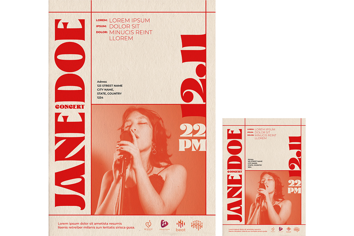 Modern Gradient Flyer and Poster, a Print Template by McLittle Stock (Photo 2 of 2)