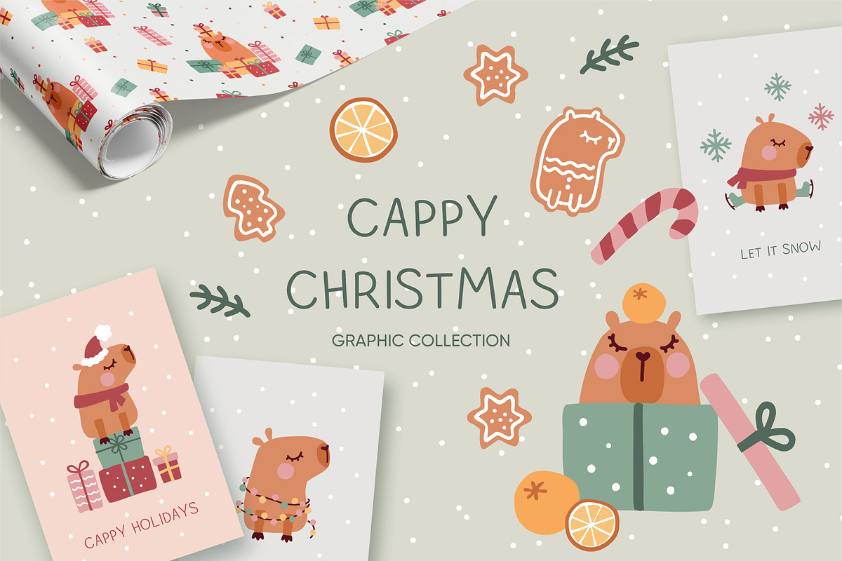 Cappy Christmas graphic collection, an Illustration by SurfaceStories (Photo 1 of 6)
