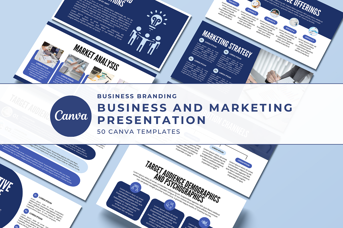 Business and Marketing Presentation, a Presentation Template by The Blog Creative (Photo 3 of 6)