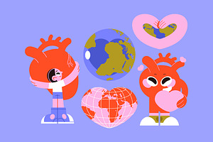 World Heart Day Asset Illustration, a Healthcare Illustration by graphicook