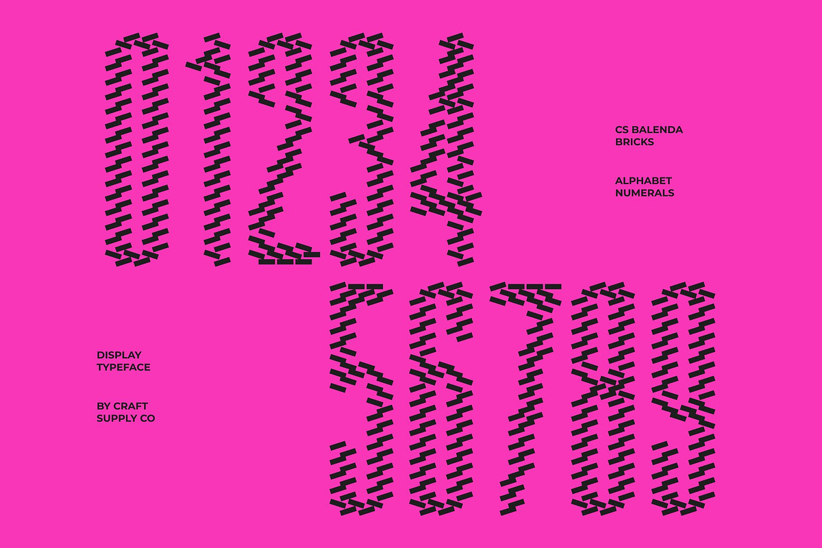 CS Balenda Bricks, a Sans Serif Font by Craft Supply Co. (Photo 6 of 8)