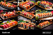Sushi set. 35 images, a Food Illustration by Handmadefont (Thumbnail 4 of 10)