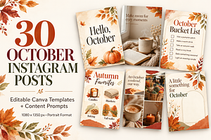 30 October Instagram Post Canva