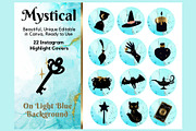 Mystical Turquoise Instagram Covers, a Marketing Template by CopertiniStudio (Thumbnail 1 of 3)