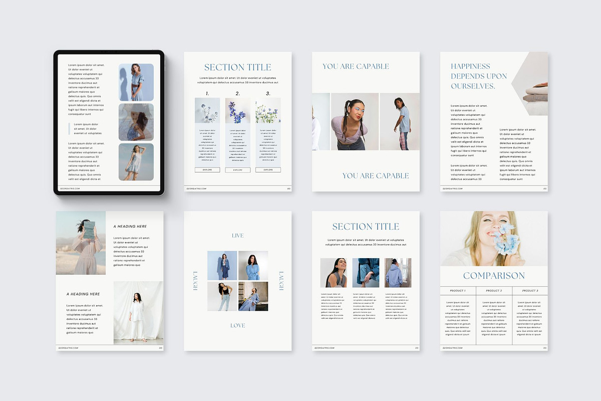 E-book Canva Template | Indigo, a Print Template by BoldNStudio (Photo 6 of 10)