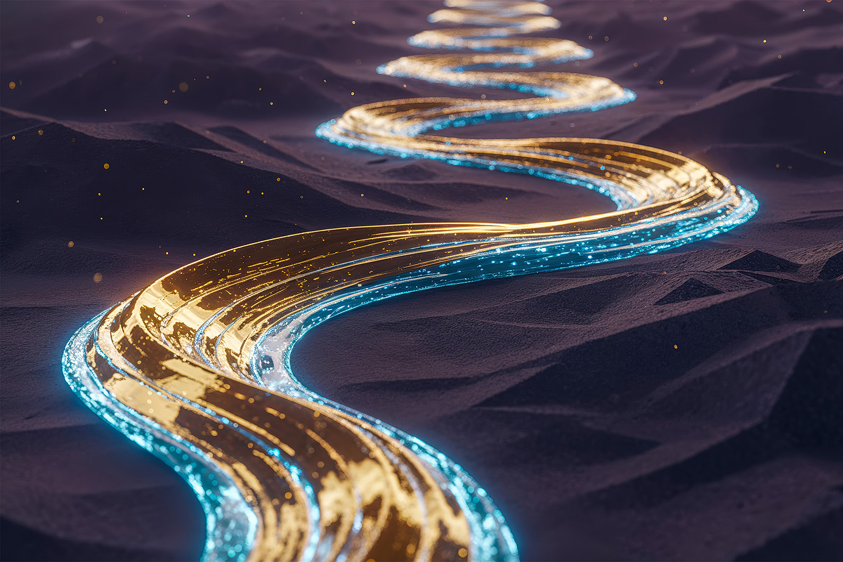 Abstract Glowing Light Streams, a Decorative Illustration by StockVerse Creative (Photo 4 of 4)