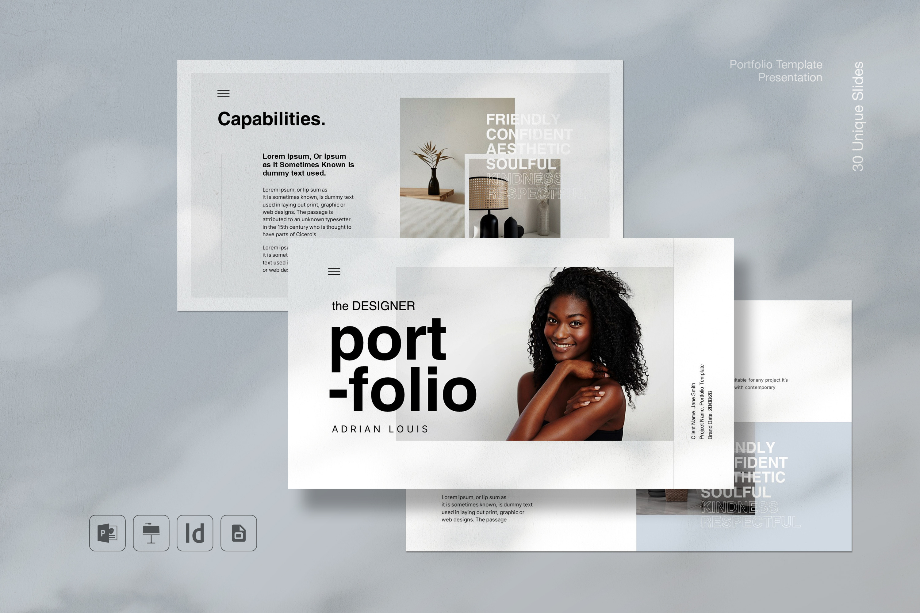 Minimal Portfolio Canva Template, a Presentation Template by ...