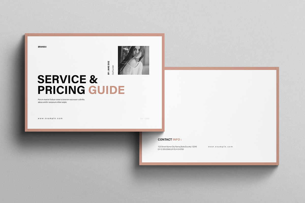 Service & Pricing Guide Landscape, a Brochure Template by E-Type (Photo 7 of 7)