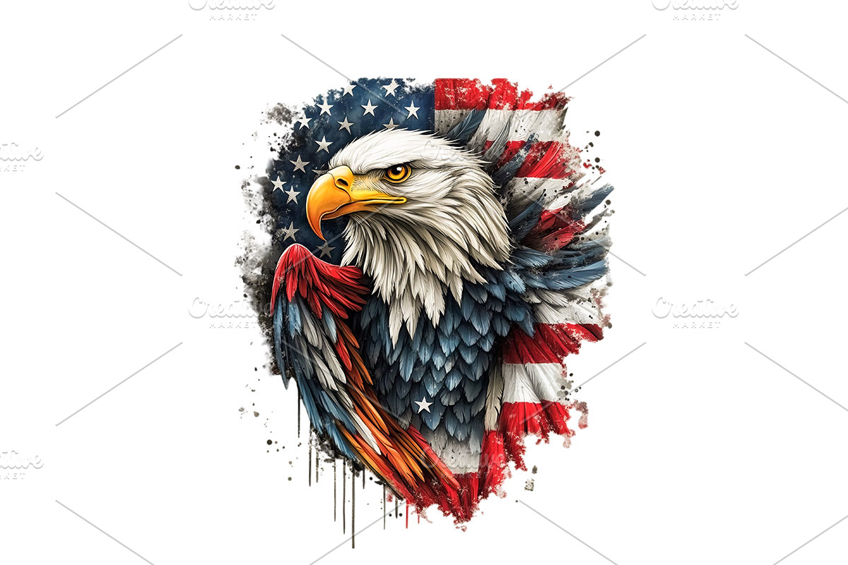 American Eagle Patriotic PNG, a Graphic by VetalStock