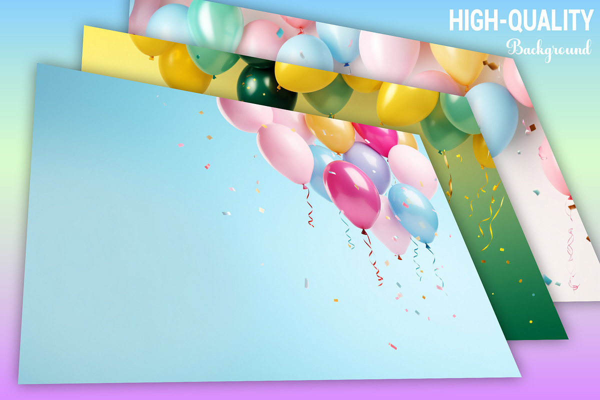 Balloons Border Background, a Background Graphic by Forhadx5 (Photo 2 of 9)