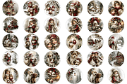 Vintage Christmas Ornament Bundle, a Print Template by Bijou Bay (Thumbnail 3 of 3)