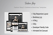 Fashion Shop, a Bootstrap Template by auroraruggieri (Thumbnail 1 of 7)