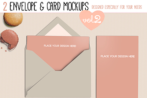 Envelope & Card Mockups Vol. II