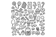 Hand drawn candy collection. Doodle, an Object Illustration by Voodz_shop (Thumbnail 1 of 3)