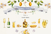 Watercolor Mediterranean summer life, a Decorative Illustration by Pamyatka Shop (Thumbnail 22 of 25)