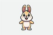 Bunny Mascot Cartoon Character, an Animal Illustration by shazi (Thumbnail 1 of 3)