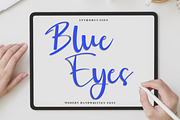 Blue Eyes, a Handwritten Font by FreshTypeINK (Thumbnail 1 of 8)