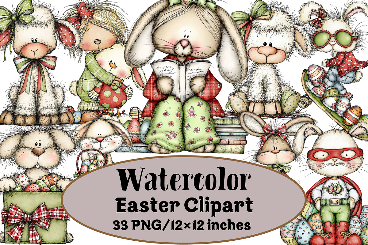 Easter Clipart, an Illustration by Design Market (Photo 1 of 3)