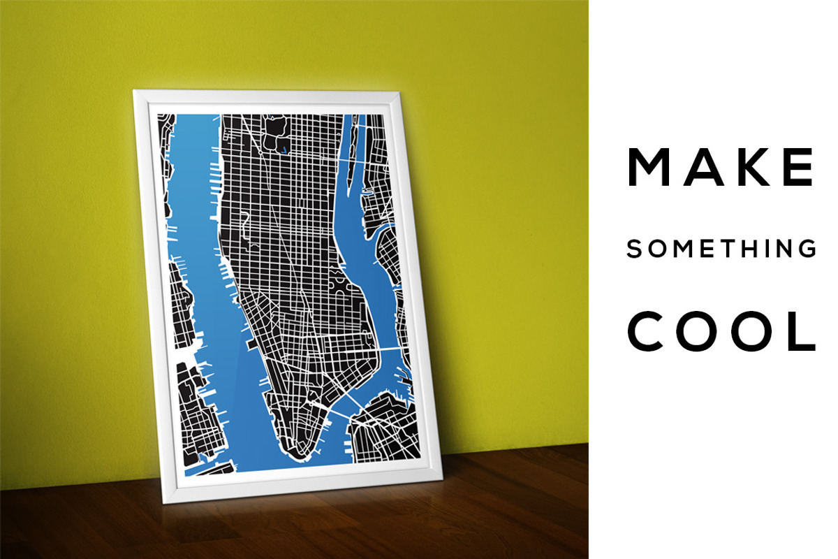 City Grid Maps, an Illustration by BlackBird Foundry (Photo 2 of 3)